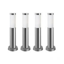 Koral (4 pcs) Balise de jardin extérieure étanche IP55. Mât lumineux. Borne lumineuse en acier inoxydable 23W. - Forlight