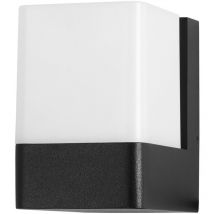 Forlight - Opalo led Outdoor Modern Wall Lamp Black, Opal, Warm-White 3000K, IP44