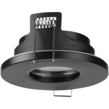 Rame - Downlight Empotrable de Techo de 85mm de Diámetro para Bombilla GU10 en Color Negro