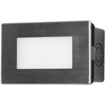 Forlight - Rect - Empotrable de Pared led 107mm para Jardín y Terraza con Temperatura Regulable 3000-4000-6500K Acero Inoxidable