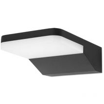 Forlight - Serenate Aplique Exterior led 8.5W Blanco Cálido 3000K con Protección IP44 para Jardín y Terraza. Color Negro