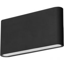 Forlight - Slim - Aplique Exterior led IP54 Minimalista con Luz Cálida 3000K. Color Negro