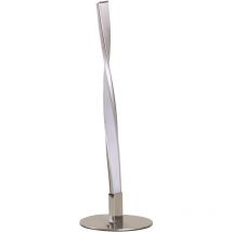 Forlight - Sobremesa Benta led 2.5W Blanco Neutro 4000K On-Off Níquel Satinado, Blanco Opal Lámpara de Mesa led de Bajo Consumo