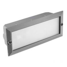 Incassi a Parete Ip44 Tamesis E27 15W Grigio 1055Lm - Forlight