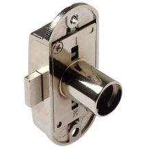 BMB - Format Drehstangenschloss Dorn 15 Re/Li, vernickelt mit Rosette, ohne Zubehör