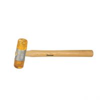 Kunststoffhammer 32mm – Gelb – Auswechselbare Einsätze – Lackierter Eschenstiel – FORMAT