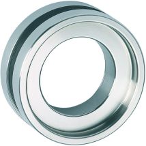 Hermat - Format Schiebetür-griffmuschel Offen 8-10mm Glas Glasbohrung 50mm Ø 65mm Alu F1