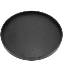 Jeffergarden Forme ronde en bois massif Thé Café Snack Alimentaire Repas Plateau de service Plateau Restaurant Plateaux Noir