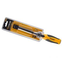 HOTECHE formon bisel 18 mm con mango c/ vanadio blister , Formón biselado 380118. Para trabajos en madera. - Acero, polipropileno y plástico. - 160 x