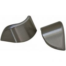 Formschöner Möbelknopf Ausführung Edelstahl Optik Schubladenknopf aus Metall