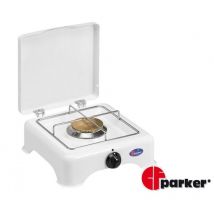 Fornello a gas 1 fuoco, griglia in acciaio cromato. cm 29x29x12 Parker gpl