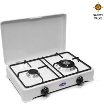 Fornello a gas 2 fuochi doppia corona Metano / Gpl Valvolato new 2002GPS/C Metano