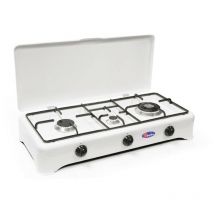 Cf Parker - Fornello a Gas 3 Fuochi con Bruciatore Doppia Corona mod. 5324GP/C Metano