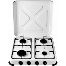 Fornello bb gas cucinino 4 fuochi struttura in acciaio da campeggio Niklas