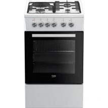 Fornello combinato da 60 litri 4 fuochi bianco - fss53000dw Beko