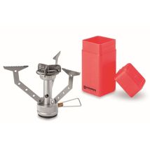 Kemper – Fornello da campeggio antivento pieghevole in acciaio – 1 bruciatore – 25x15x10 cm – 1.2 kg
