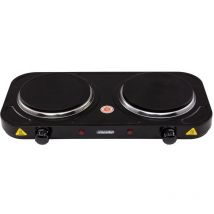 Mesko - Piano cottura elettrico con due piastre riscaldanti 2000W ms6509