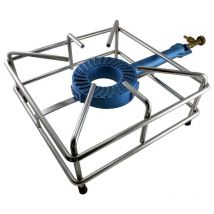 Fornello fornellone 40 x 40 bruciatore ghisa gas gpl telaio rinforzato 12mm