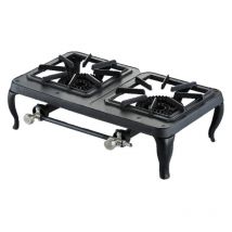 Fornellone 2 fuochi in Ghisa Utilizzo con gas gpl