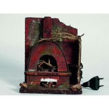 Euronatale - Forno a legna per presepe elettrico CM.17X14X10