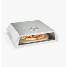 Forno per pizza in pietra ceramica con rapido riscaldamento, cottura uniforme, cappa in acciaio inossidabile e pala per pizza inclusa, per deliziose