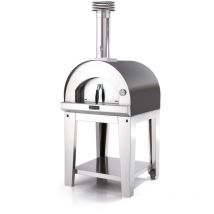 Forno pizza a legna con carrello Fontana margherita' colore antracite 2 pizze
