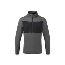 Portwest - Forro polar técnico WX3 Half Zip Tech con media cremallera T755 xl Gris metálico