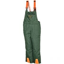 Dema - Forst Schnittschutz-Latzhose eco grün/orange s-xxxl en 11393-2 Schnittschutzhose