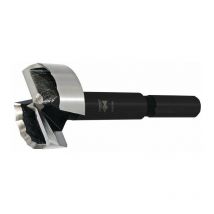 Fisch-tools - Broca Forstner tipo 0317 Cortadora ondulada D.46mm total L.90mm eje D.10mm