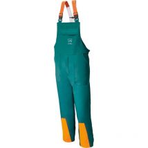 Watex Forstschutz-Latzhose – Größe 56 – 68 % Polyester, 32 % Baumwolle – Schnittschutzmaterial: 70 % Polyester, 30 % Polypropylen