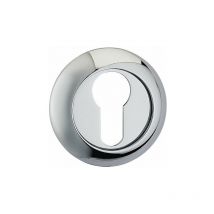 Fortessa Euro Profile Raised Escutcheon in Polished Chrome