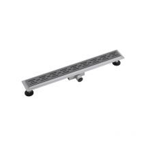 Fortifura Galeria Caniveau de douche 70cm grille avec bride de sol Gun Metal