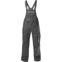 Latzhose 24 dunkelgrau/hellgrau, Gr.31 - Fortis