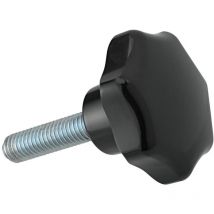 Fortis - Sterngriff DIN6336A Duroplast, Form l, 50mm, m 10x40, Inhalt: 3 Stück