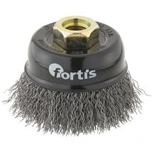 Fortis - Topfbürste Stahldraht 80 mm gewellt
