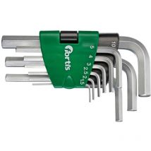 Fortis Winkelschraubendreher-Clip 9-tlg. 1,5-10 mm