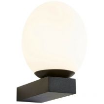 Forum Agios Lampada da parete per bagno led 4000k Nera IP44