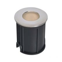 Forum Ayle Faretto da incasso a terra per esterni solare 3000k led 4 luci nero IP44