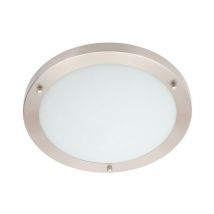 Forum Delphi Plafoniera led da Bagno 4000k 18W Nichel Satinato IP44