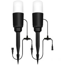 Forum Lighting - Forum Lapin Pathway Lot de 2 piquets d'extérieur led 4000 k Noir IP65