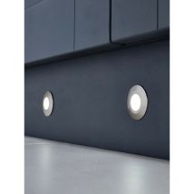 Forum Ohio Faretto da incasso a terra per esterni a led 6000k Nichel satinato IP65