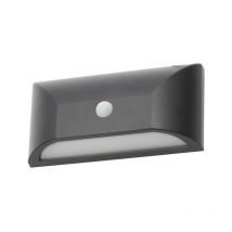 Forum Poole Applique Murale Extérieure LED PIR 4000k Noir IP55