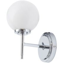 Forum Porto Lampada da parete per bagno Cromo e opale IP44