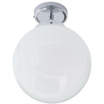 Forum Lighting - Forum Porto Plafonnier Salle de Bain Chrome & Opale IP44