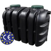 Rikutec - Fosa séptica con Filtro Epurblock 2000 litros - Negro