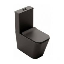 01608 florencia Inodoro Completo Rimless Negro Mate - ref: 01608 - Fossil Natura