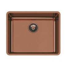 Foster - 2155 858 ke Copper Lavello Acciaio inox Spazzolato da incasso Sottotop in pvd 1 Vasca 50x40cm