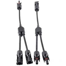 Fothermo 2-fach Mc4 Parallelstecker (paar) - Länge 30 Cm