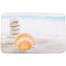 Fotodruck Badematte 80x50cm Badvorleger Badewannenvorleger Duschvorleger Teppich - Muschel