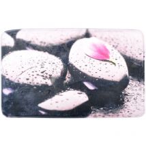 Fotodruck Badematte 80x50cm Badvorleger Badewannenvorleger Duschvorleger Teppich - Steine
